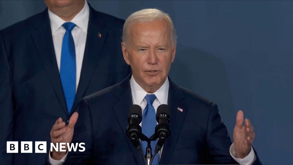Biden mistakenly calls Zelensky ‘Putin’ at Nato summit