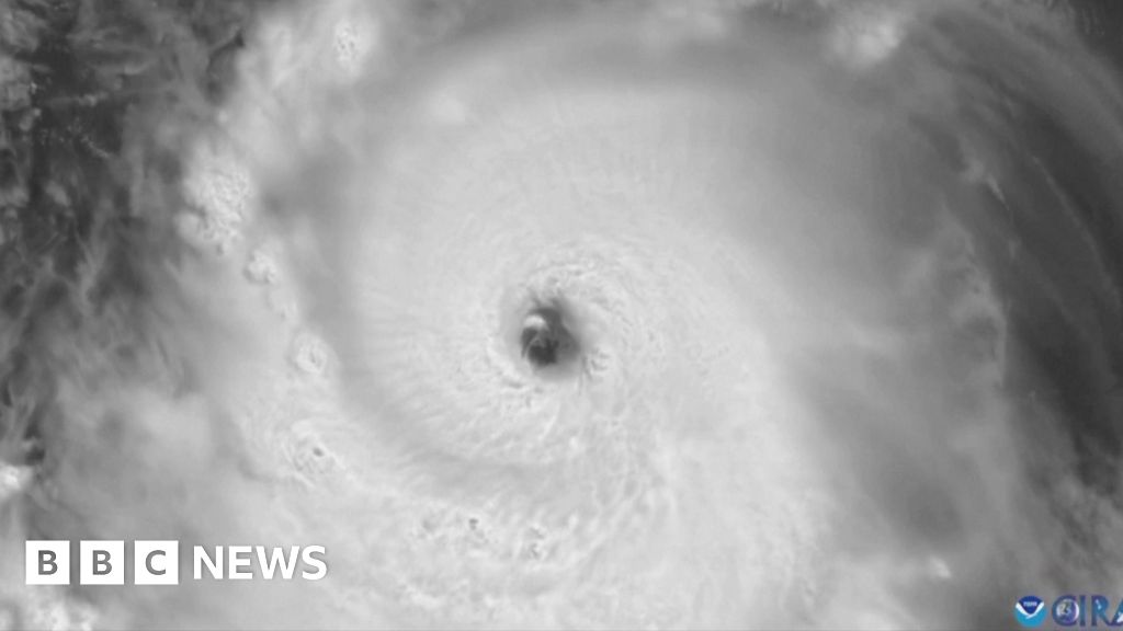 Hurricane Beryl seen from space in Caribbean